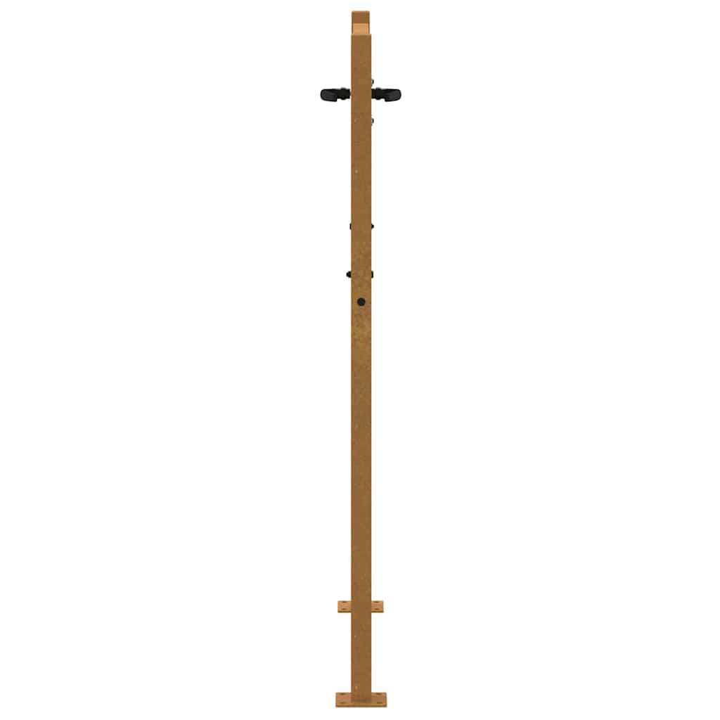 Corten acél kerti kapu 100x125 cm 8