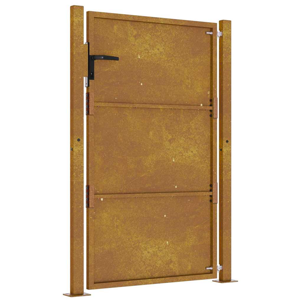 Corten acél kerti kapu 100x125 cm 7