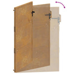 Corten acél kerti kapu 100x125 cm 11