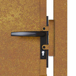 Corten acél kerti kapu 100x125 cm 9