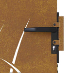 Fűmintás corten acél kerti kapu 85 x 150 cm 9