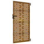 Négyszögmintás corten acél kerti kapu 85 x 200 cm 10