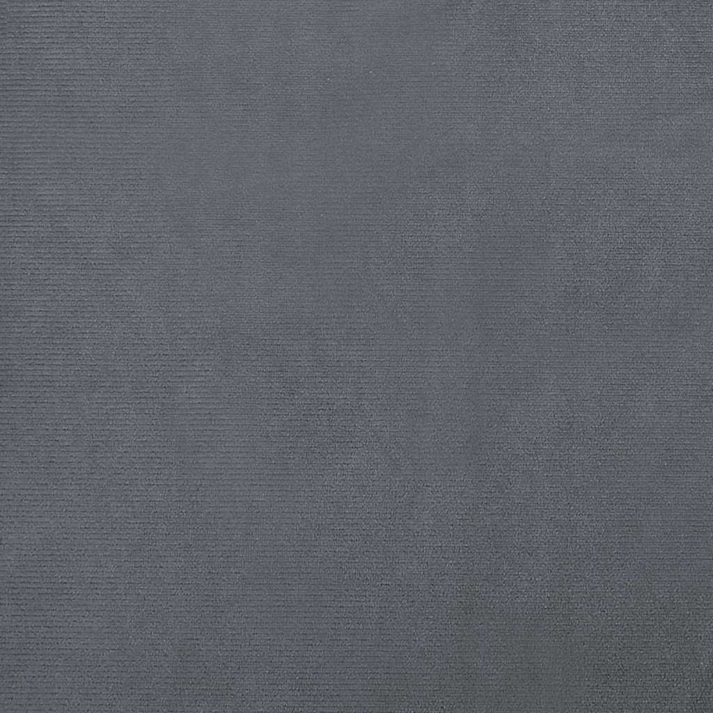 Sötétszürke bársony kutyaágy 100 x 54 x 33 cm 6