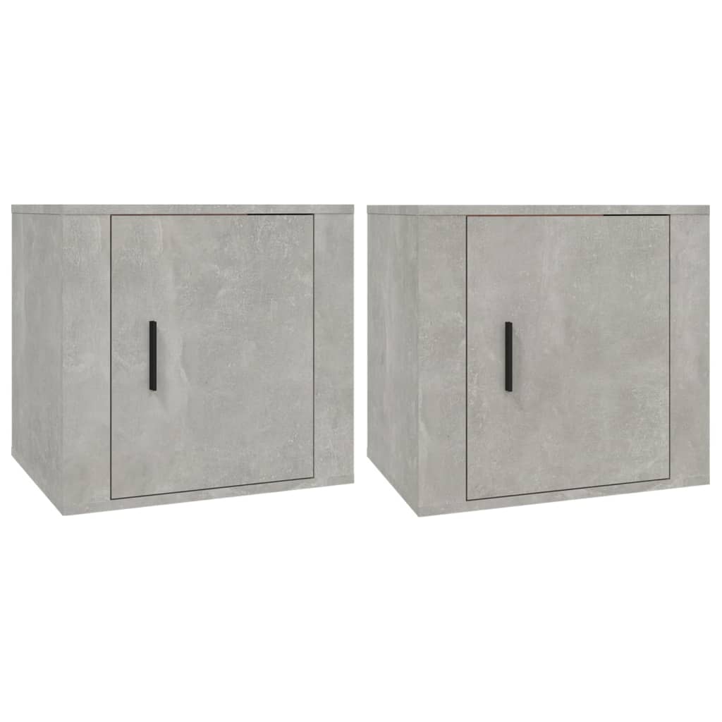 2 db betonszürke éjjeliszekrény 50x39x47 cm 2