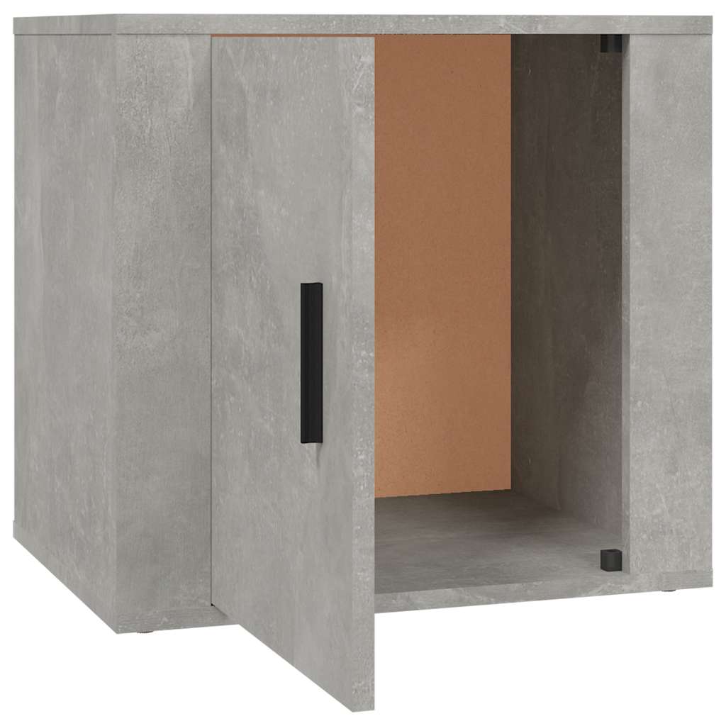 2 db betonszürke éjjeliszekrény 50x39x47 cm 8