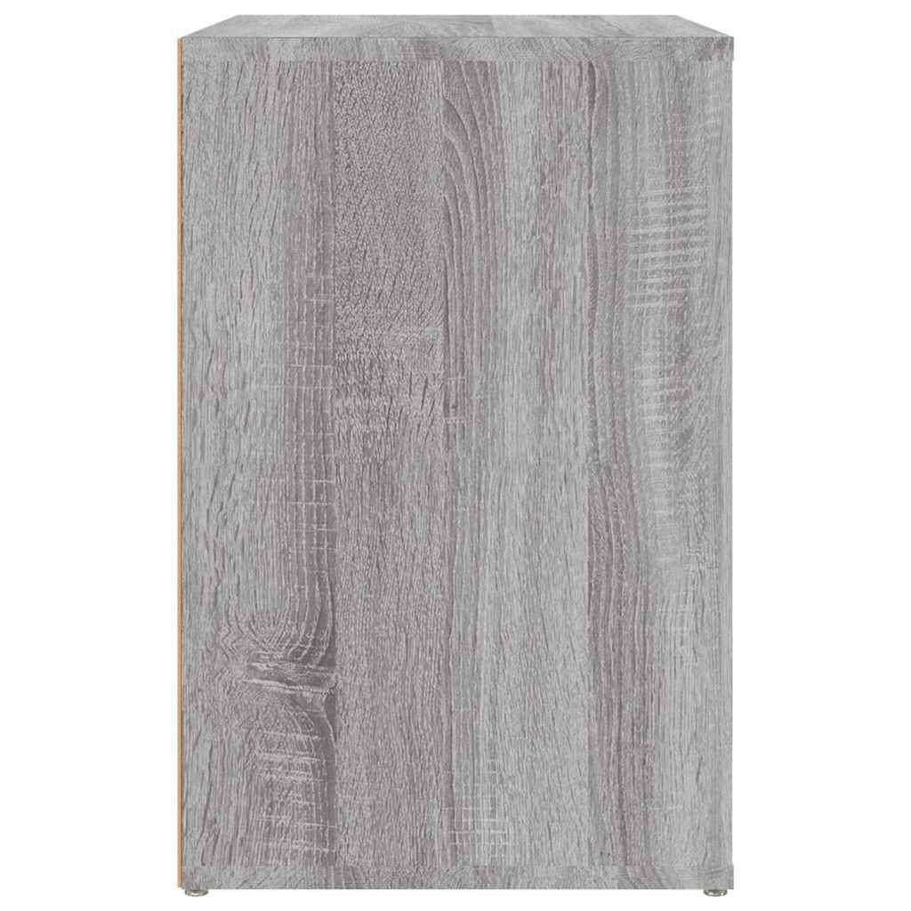 Szürke sonoma színű szerelt fa cipősszekrény 130 x 35 x 54 cm 7