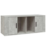 Betonszürke szerelt fa TV-szekrény 100x35x40 cm 2