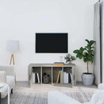Betonszürke szerelt fa TV-szekrény 100x35x40 cm 3
