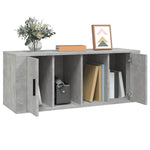 Betonszürke szerelt fa TV-szekrény 100x35x40 cm 4