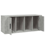 Betonszürke szerelt fa TV-szekrény 100x35x40 cm 7
