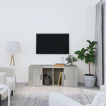 Betonszürke szerelt fa TV-szekrény 100x35x40 cm