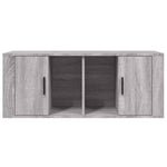 Szürke sonoma színű szerelt fa TV-szekrény 100 x 35 x 40 cm 6