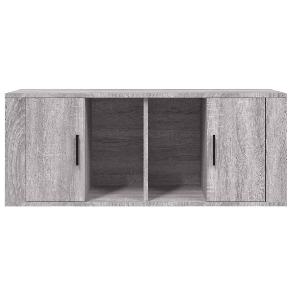 Szürke sonoma színű szerelt fa TV-szekrény 100 x 35 x 40 cm 6