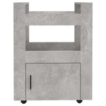 Betonszürke szerelt fa zsúrkocsi 60 x 45 x 80 cm 5