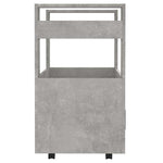 Betonszürke szerelt fa zsúrkocsi 60 x 45 x 80 cm 7