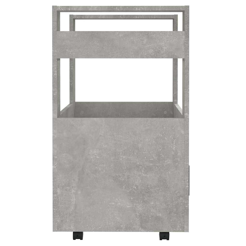Betonszürke szerelt fa zsúrkocsi 60 x 45 x 80 cm 7
