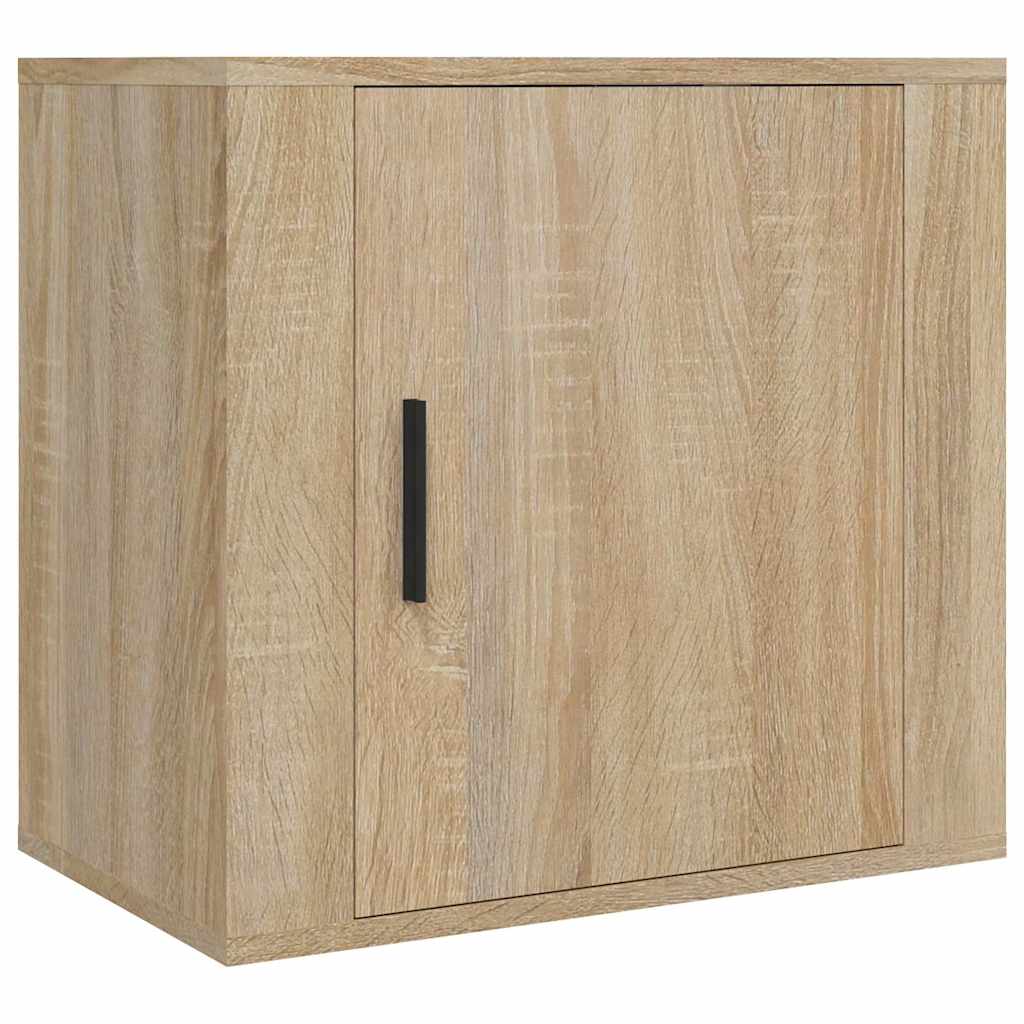 2 db sonoma tölgy falra szerelhető éjjeliszekrény 50x30x47 cm 5