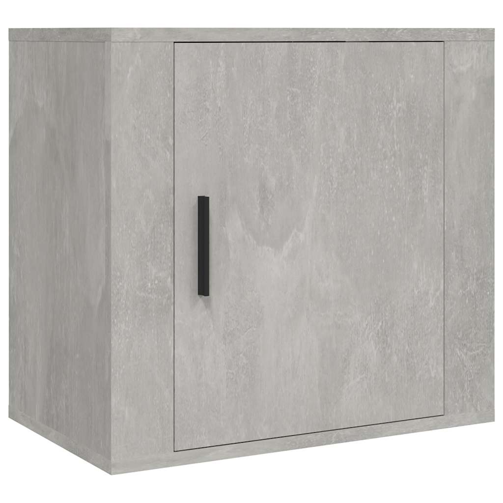 2 db betonszürke falra szerelhető éjjeliszekrény 50x30x47 cm 5