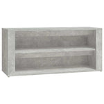 Betonszürke szerelt fa cipőtartó 100x35x45 cm 2