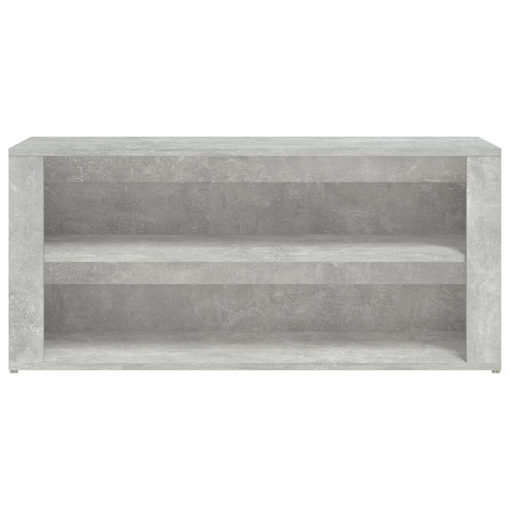 Betonszürke szerelt fa cipőtartó 100x35x45 cm 5