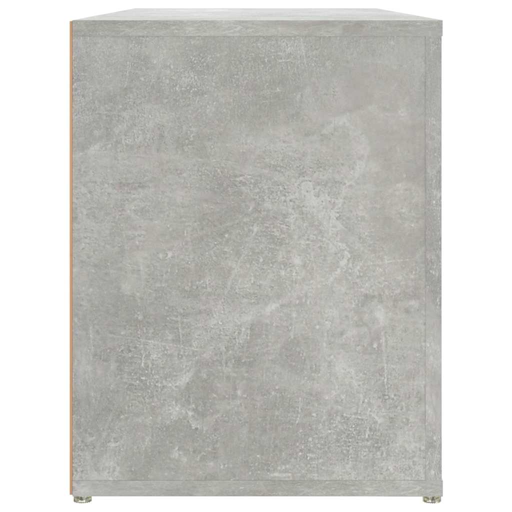 Betonszürke szerelt fa cipőtartó 100x35x45 cm 6