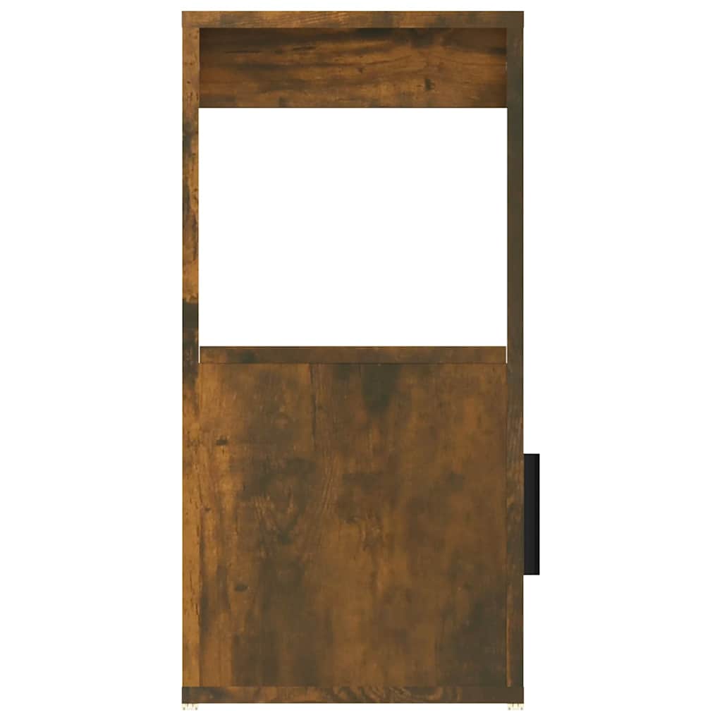Füstös tölgy színű szerelt fa tálalószekrény 80x30x60 cm 8