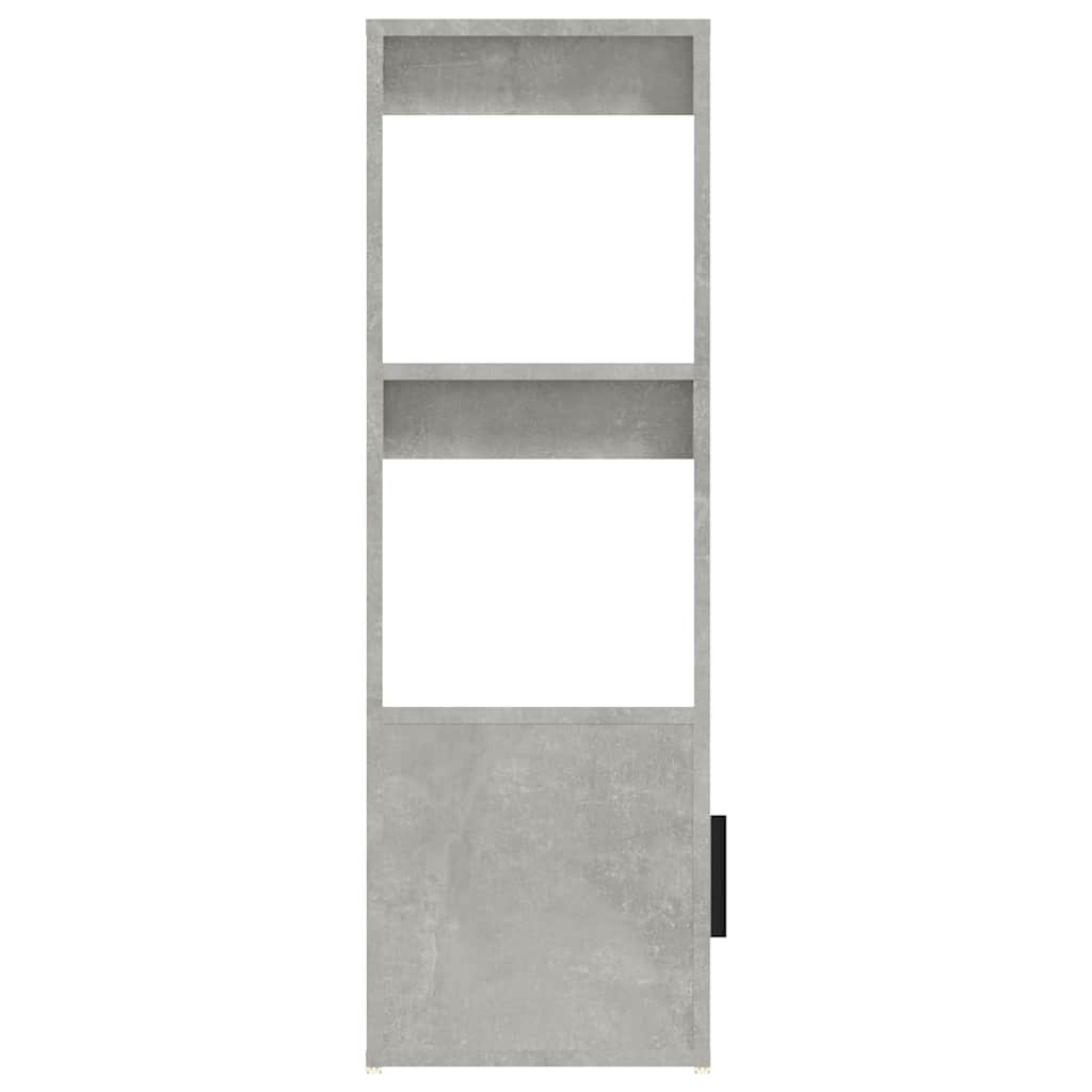Betonszürke szerelt fa tálalószekrény 80x30x90 cm 8