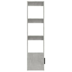 Betonszürke szerelt fa tálalószekrény 80x30x119,5 cm 8