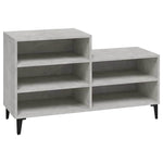 Betonszürke szerelt fa cipőszekrény 102x36x60 cm 2