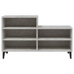Betonszürke szerelt fa cipőszekrény 102x36x60 cm 3