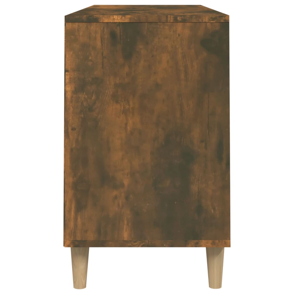 Füstös tölgy színű szerelt fa cipősszekrény 102 x 36 x 60 cm 6