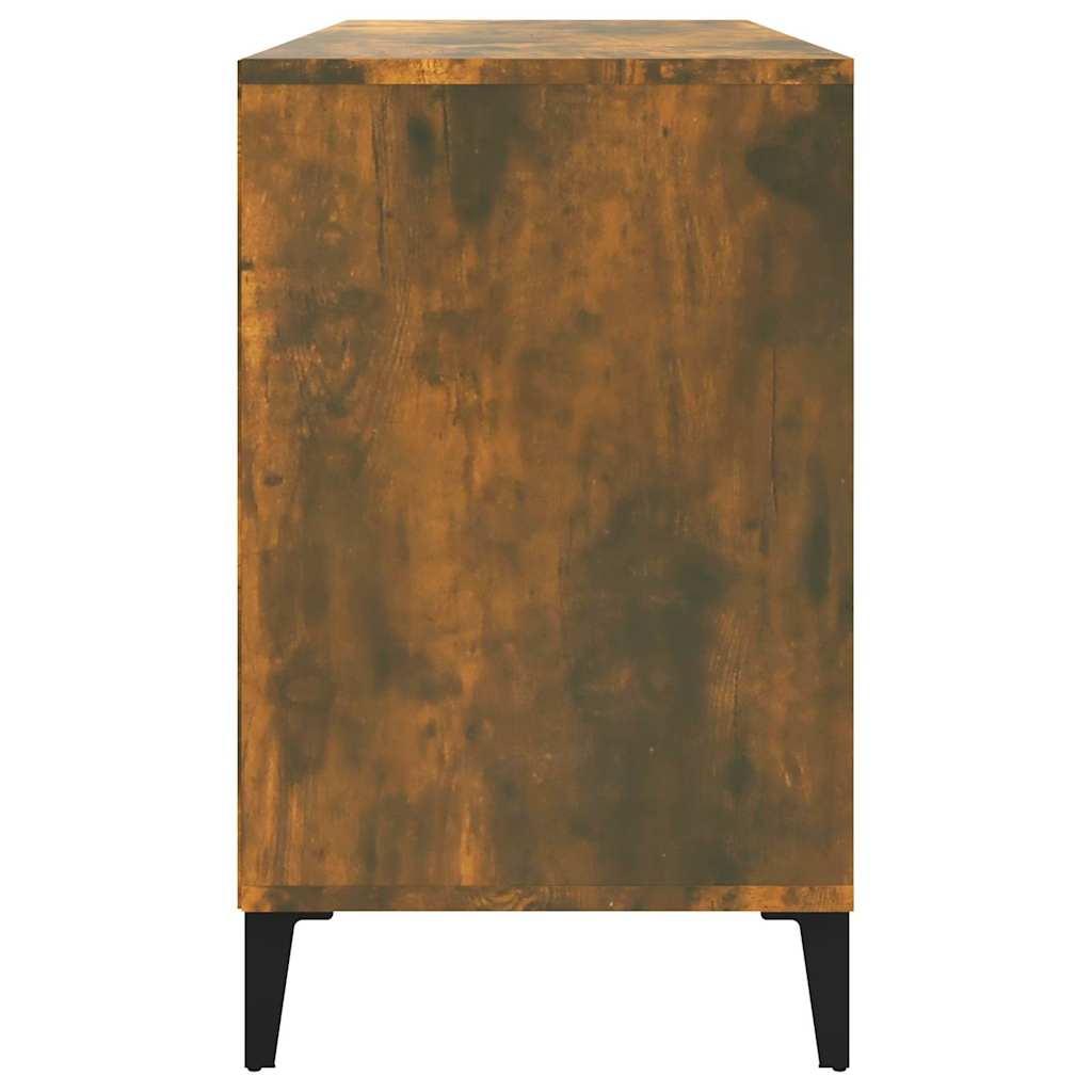 Füstös tölgy színű szerelt fa cipősszekrény 102 x 36 x 60 cm 6