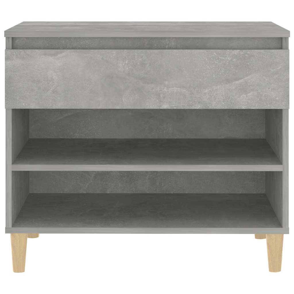 Betonszürke szerelt fa cipőszekrény 70x36x60 cm 6