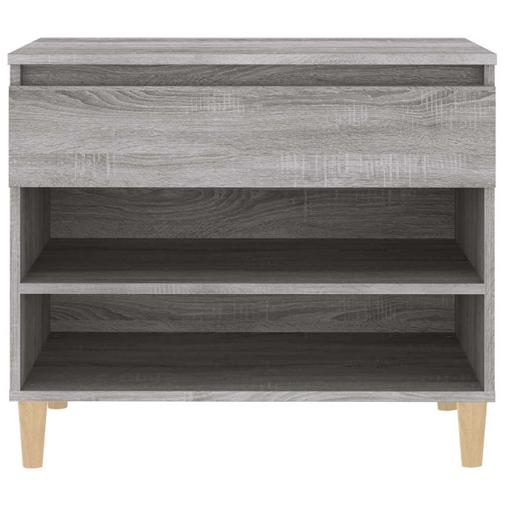Szürke sonoma színű szerelt fa cipősszekrény 70x36x60 cm 7