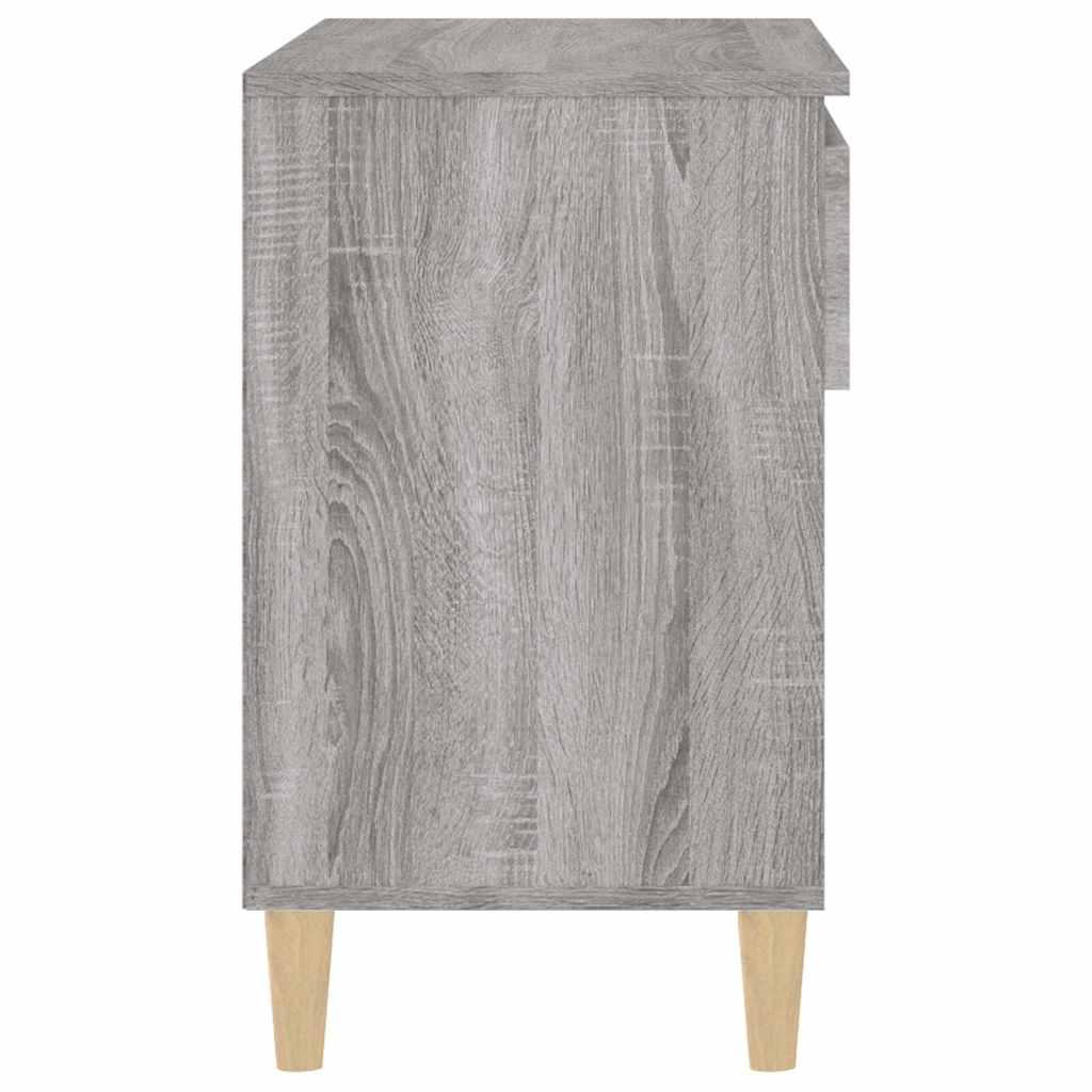 Szürke sonoma színű szerelt fa cipősszekrény 70x36x60 cm 8