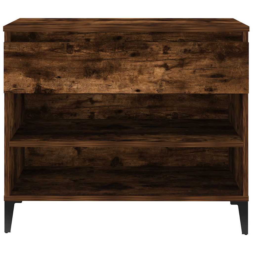 Füstös tölgy színű szerelt fa cipősszekrény 70 x 36 x 60 cm 7