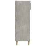 Betonszürke szerelt fa cipőszekrény 40 x 36 x 105 cm 5