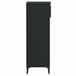 Fekete szerelt fa cipőtároló szekrény 40x36x105 cm 7
