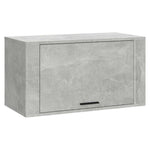 Betonszürke szerelt fa fali cipőszekrény 70 x 35 x 38 cm 2