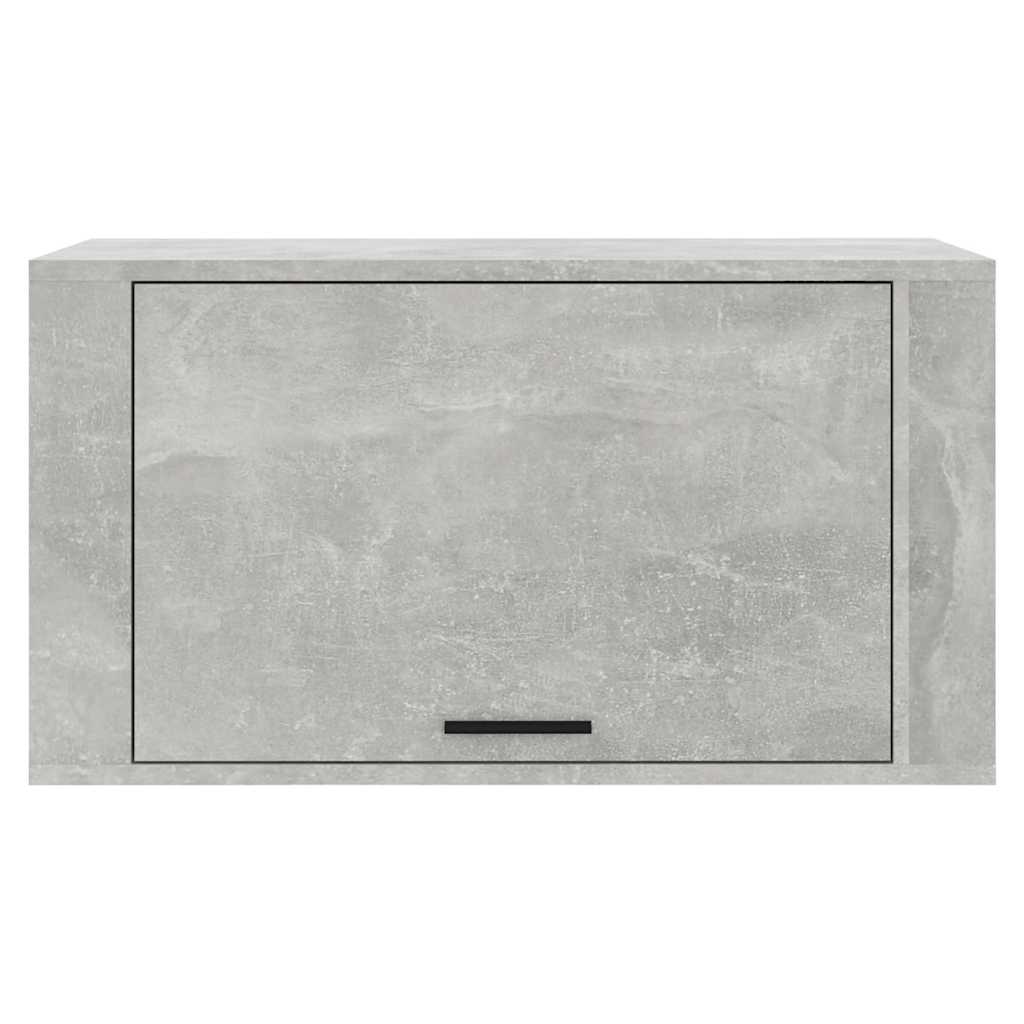 Betonszürke szerelt fa fali cipőszekrény 70 x 35 x 38 cm 5