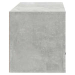 Betonszürke szerelt fa fali cipőszekrény 70 x 35 x 38 cm 6
