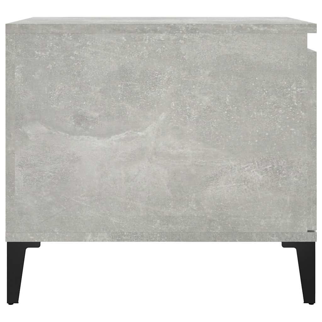 Betonszürke szerelt fa dohányzóasztal 100 x 50 x 45 cm 7