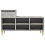 Betonszürke szerelt fa cipőszekrény 102x36x60 cm 6