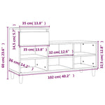 Betonszürke szerelt fa cipőszekrény 102x36x60 cm 11