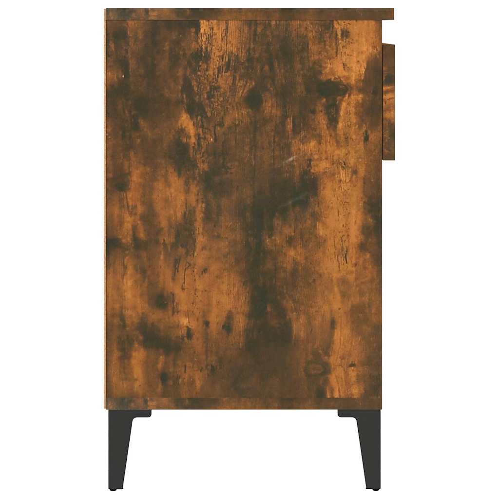 Füstös tölgy színű szerelt fa cipősszekrény 102 x 36 x 60 cm 8