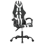 Fekete és fehér műbőr játékszék 2
