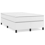 Fehér műbőr rugós ágykeret 120x200 cm 2
