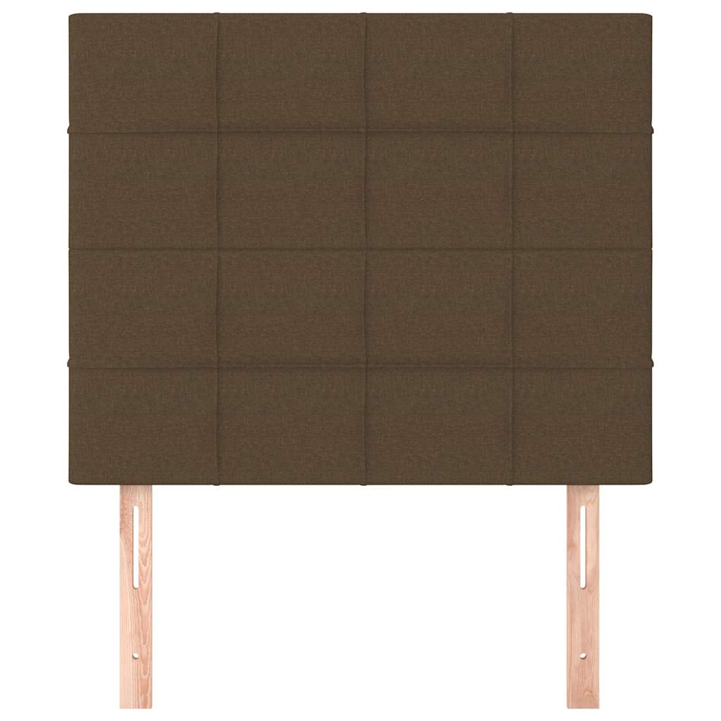 Sötétbarna szövet fejtámla 90x5x118/128 cm 3