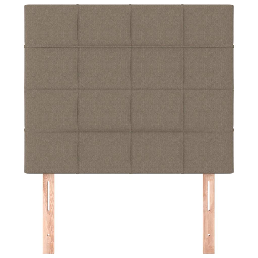 Bézs színű szövet fejtámla 90 x 5 x 118/128 cm 3