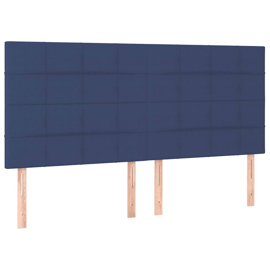Kék szövet fejtámla 200 x 5 x 118/128 cm 2